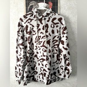Cow print hoodie
